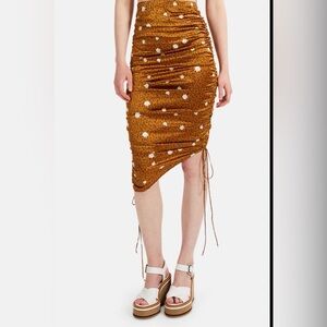 For Love And Lemons Tawny Midi Skirt